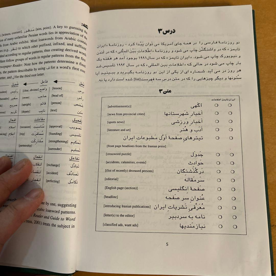 Persian Newspaper Reader ペルシャ語新聞読本