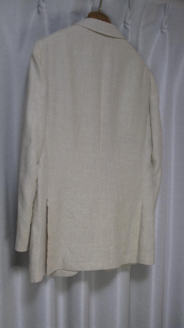 リングヂャケット　リネンシルク　ウィンドペン テーラードジャケット44