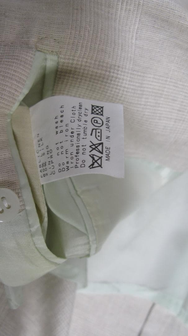 リングヂャケット　リネンシルク　ウィンドペン テーラードジャケット44