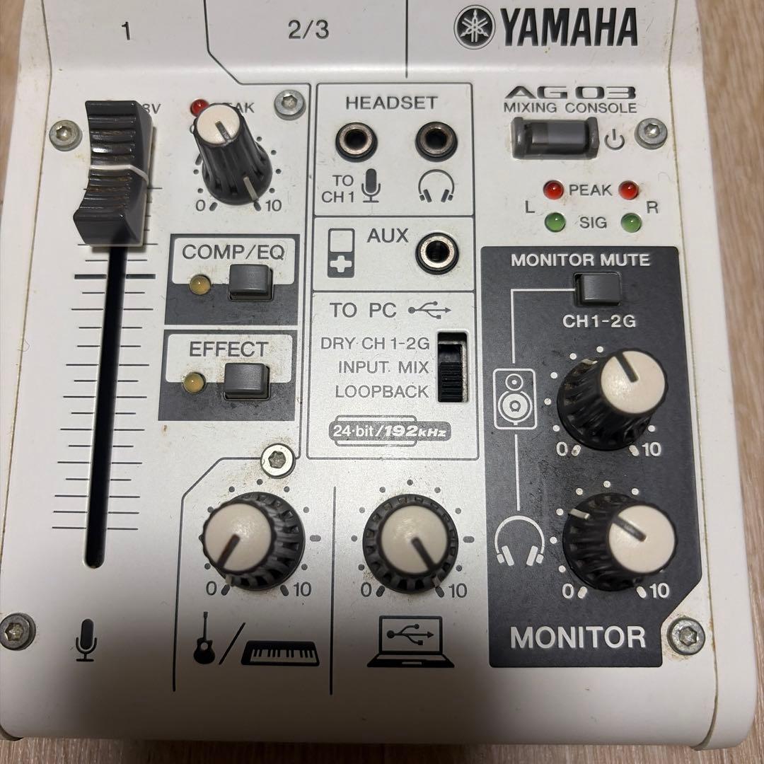 【動作確認済み】YAMAHA AG03 オーディオインターフェイス