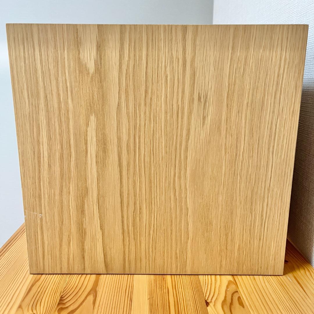 廃盤品　無印良品 ステンレスユニットシェルフ用木製収納ケース 引出式2段 ワイド