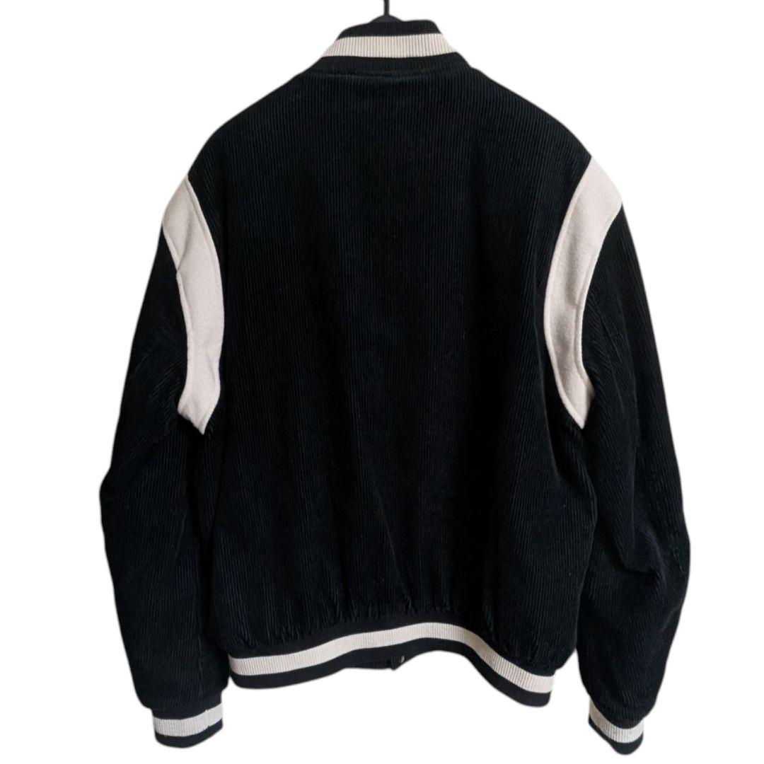 ZARA テディジャケット コーデュロイ 黒 ブラックL