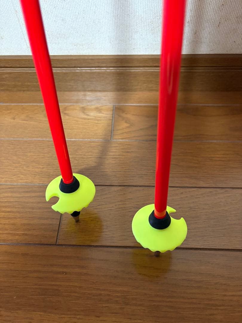 LEKI スキー ストック 115cm レッド/イエロー