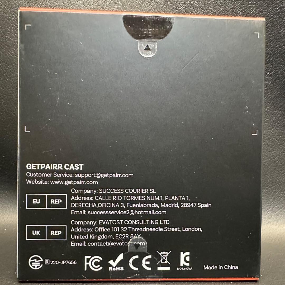 ♡Da左1007 未使用 GETPAIRR Cast ミラーリングアダプター