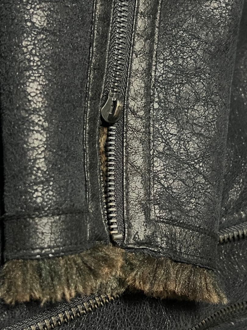 ARMANI アルマーニ レザーライダースジャケット