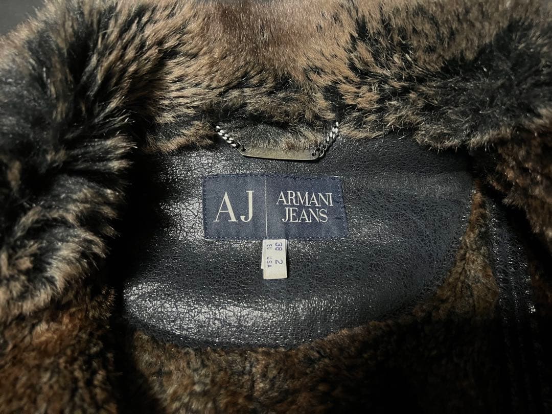 ARMANI アルマーニ レザーライダースジャケット