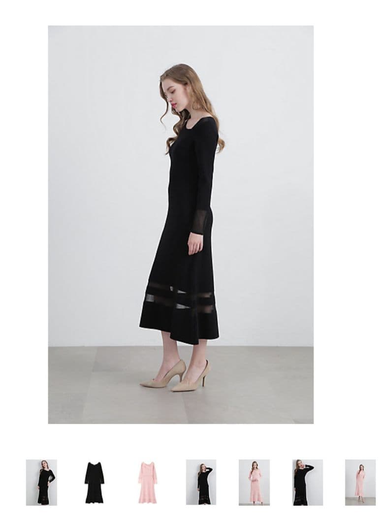 PINKY&DIANNE ブラックロングドレス