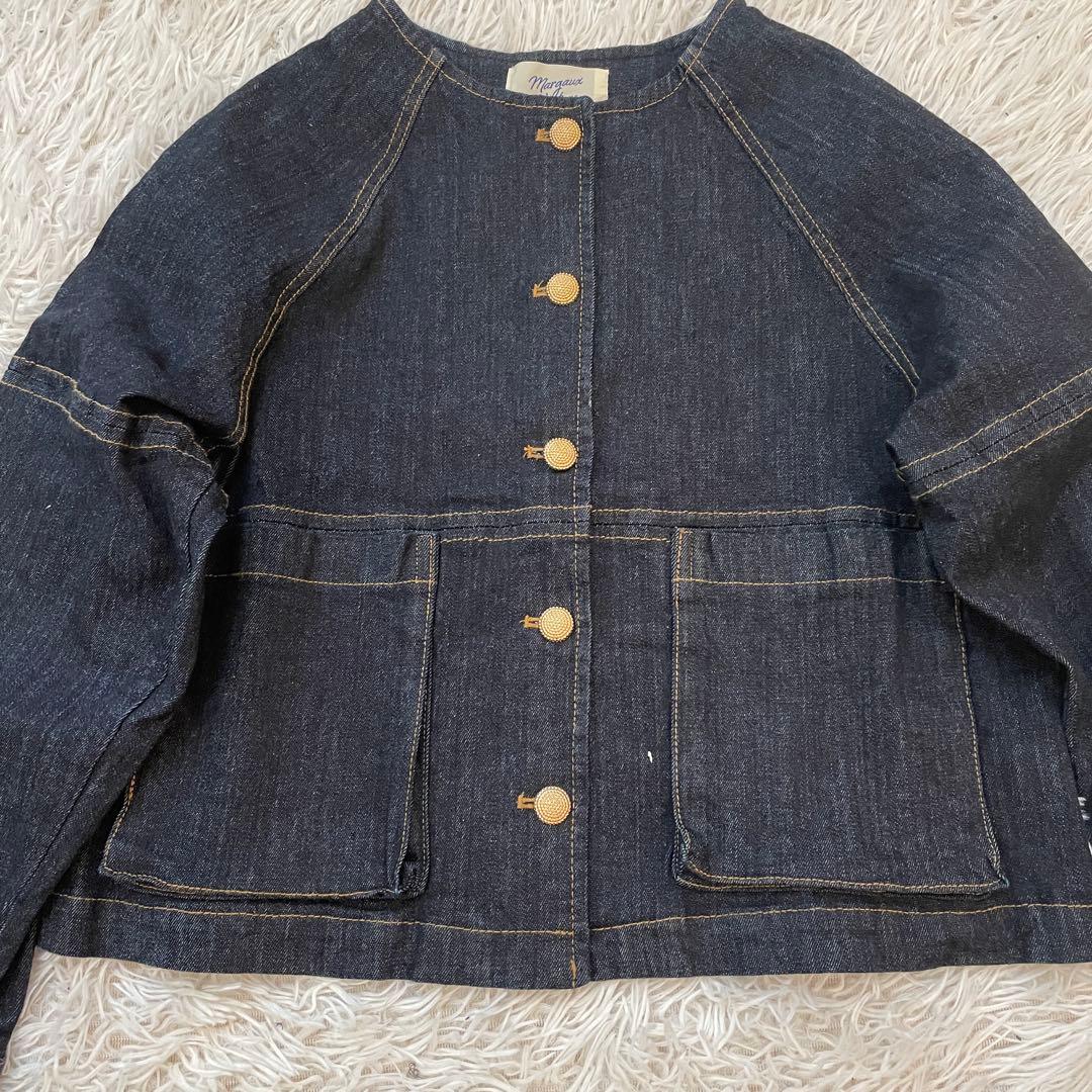 未使用タグ付き　MARGAUX VINTAGE デニムジャケット　金ボタン