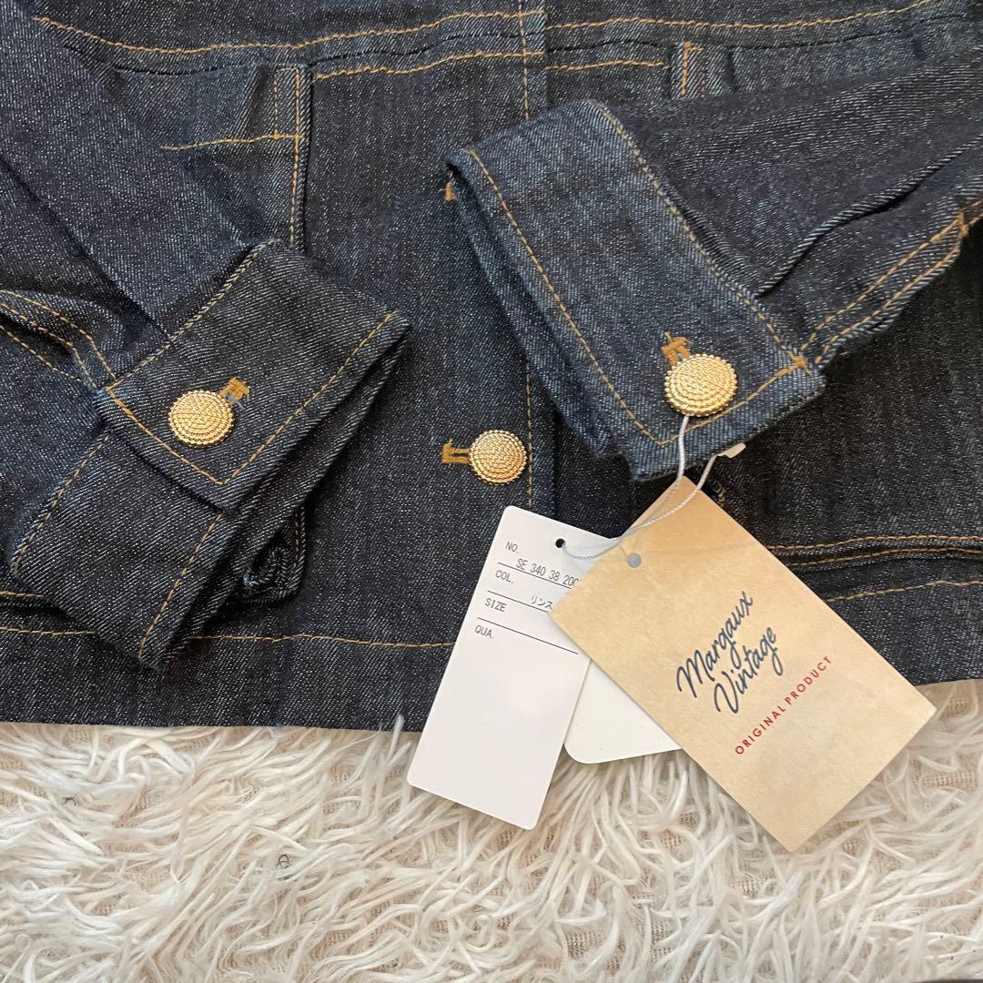 未使用タグ付き　MARGAUX VINTAGE デニムジャケット　金ボタン