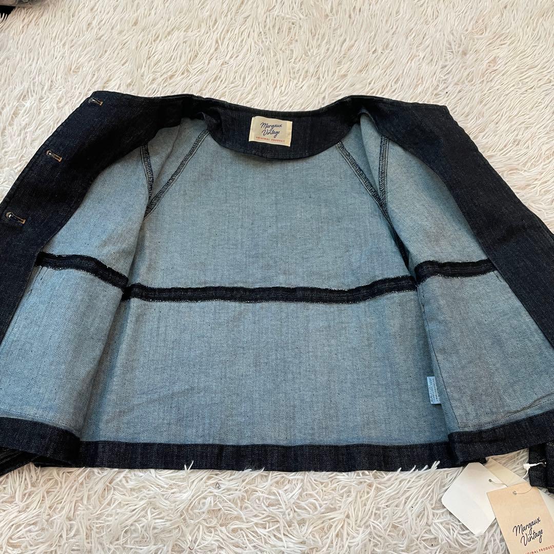 未使用タグ付き　MARGAUX VINTAGE デニムジャケット　金ボタン