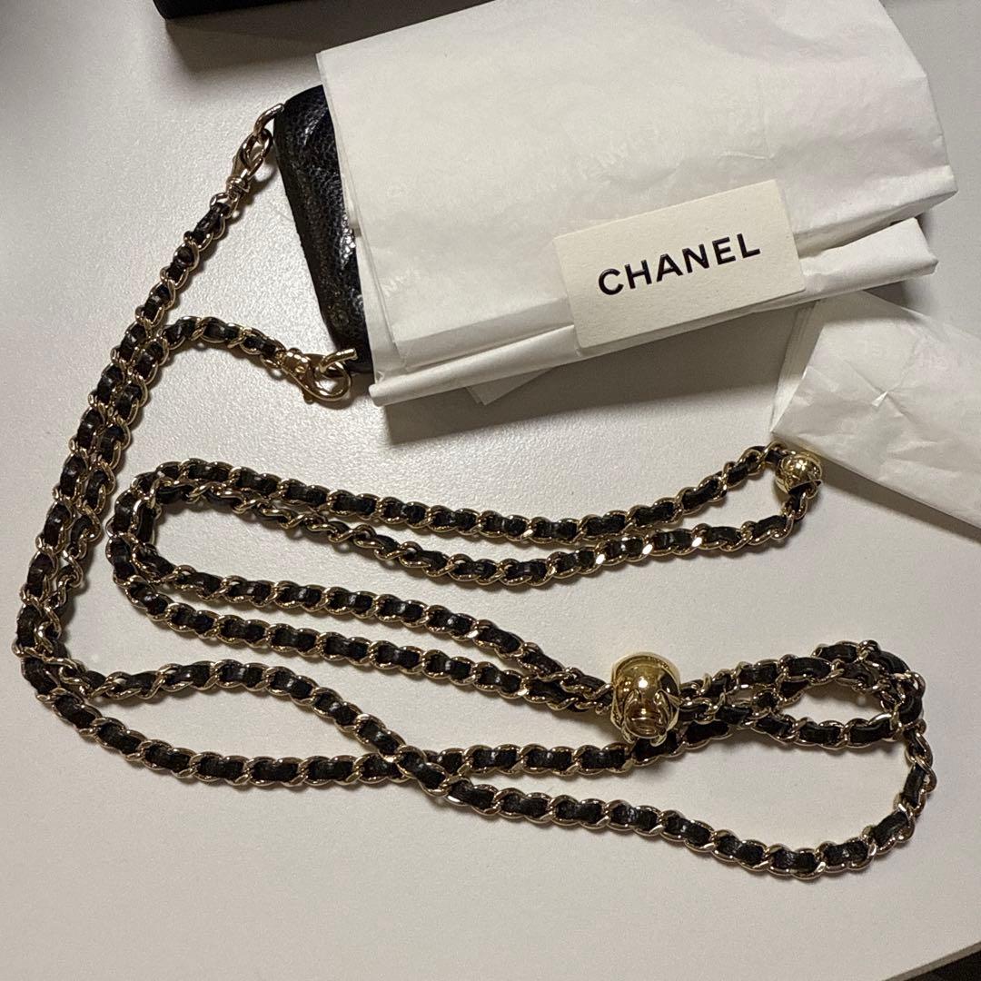 【専用】CHANELキャビアスキンレザー iPhone15proケース