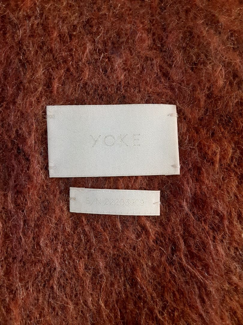 小物 YOKE / STILL JACQUARD LONG STOLE(ORANGE)