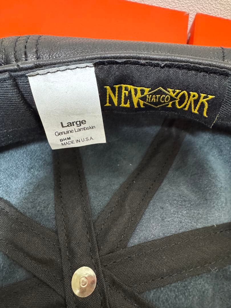 NEW YORK HAT ニューヨークハット本革　レザーキャスケット