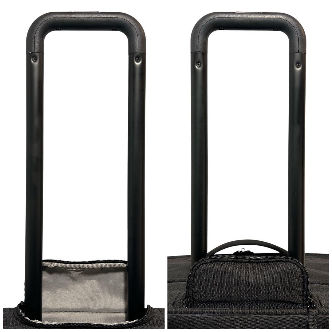 無印良品 半分の厚みで収納できるソフトキャリーケース 大型 63L 黒 ブラック