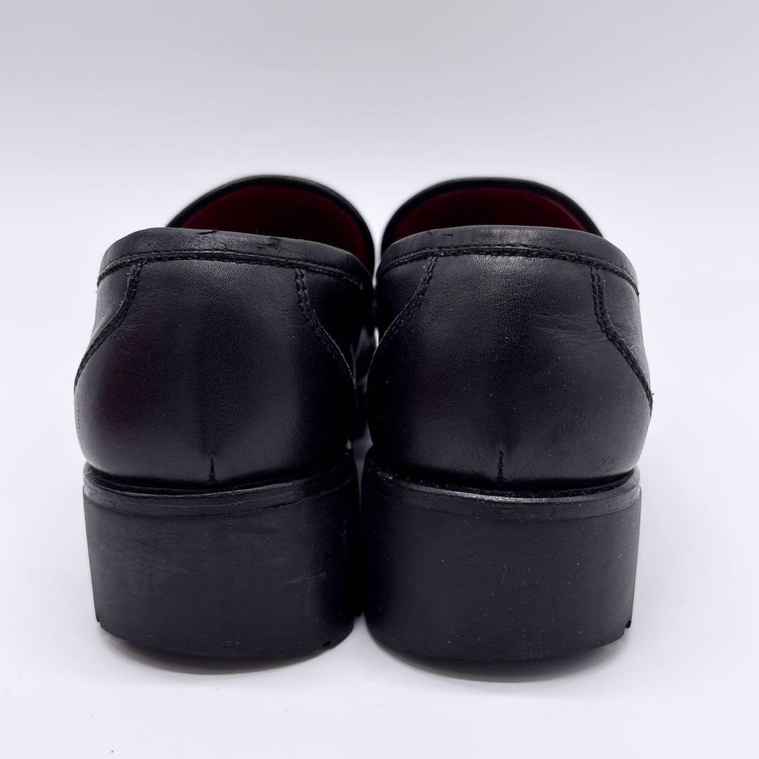 Ferragamo フェラガモ ガンチーニ ヒールローファー ブラック