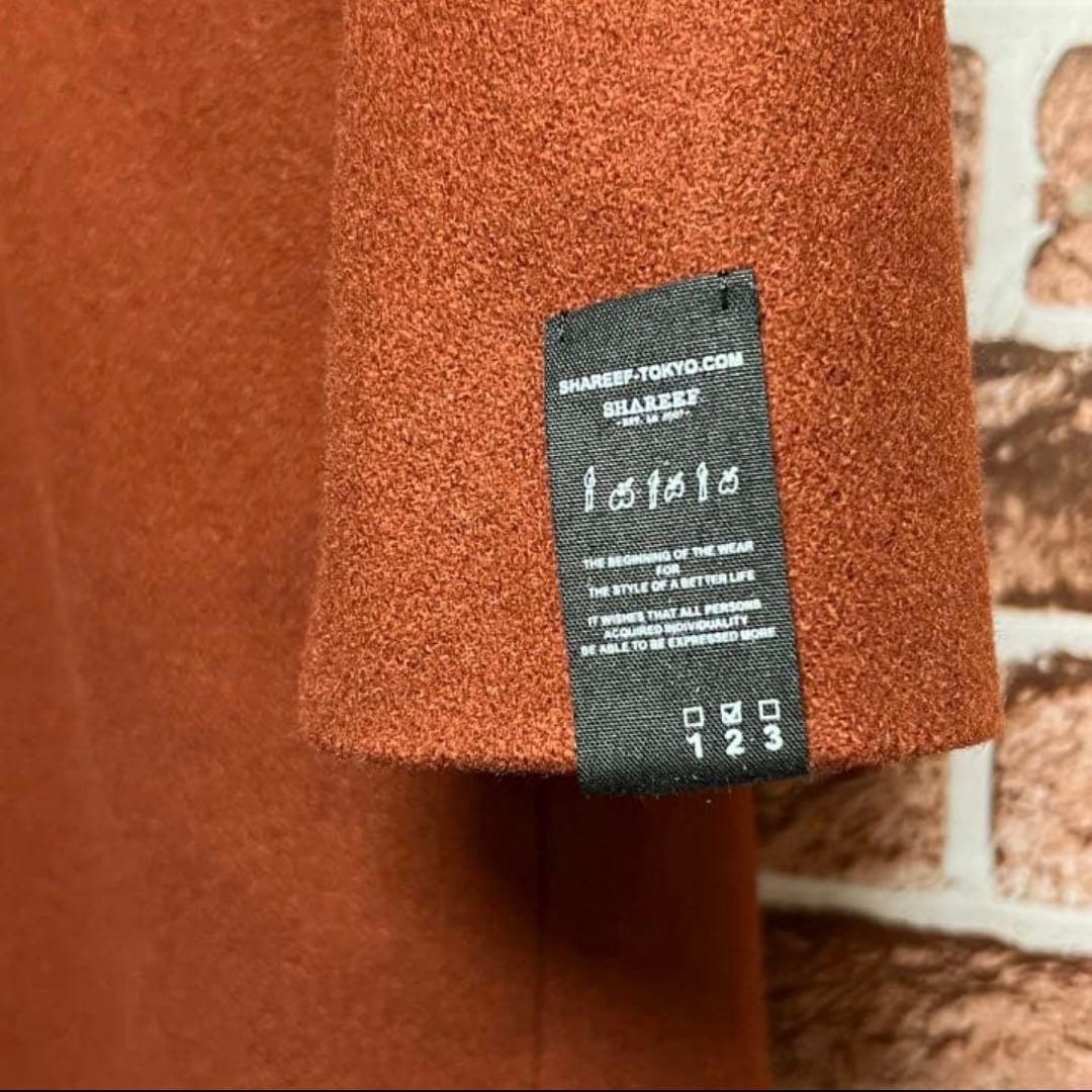 [19AW] シャリーフ　ウールロングチェスターコート　ダークオレンジ　サイズ2