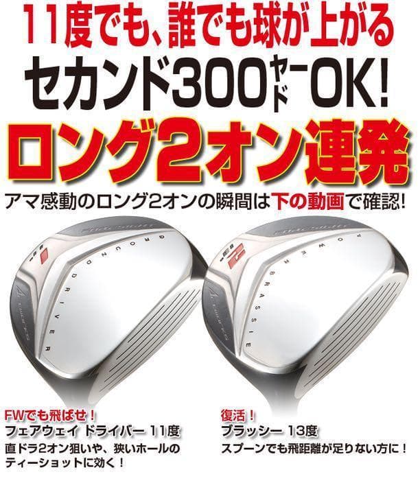 【ヘッドのみ】1.2番FWも! 優しい超大型激飛び2オン兵器◆ フォーサイトFW