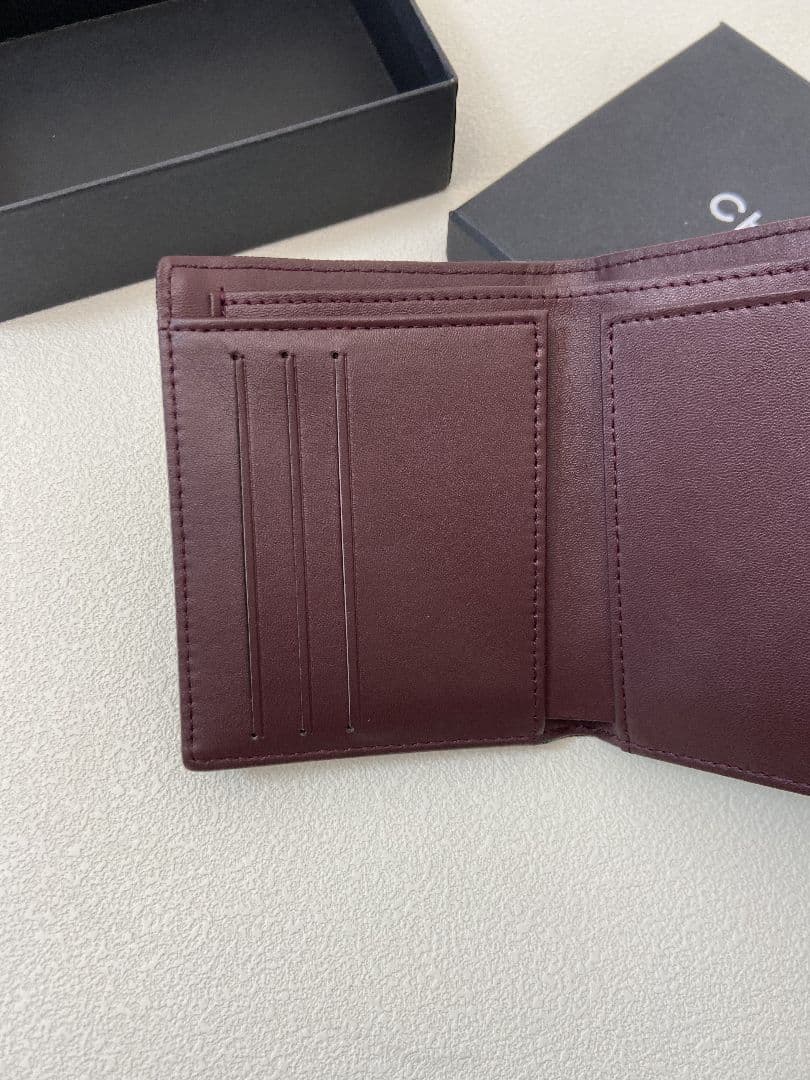 CHANEL ブラック 三つ折り財布