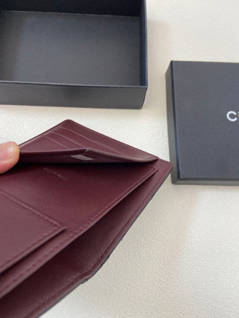 CHANEL ブラック 三つ折り財布