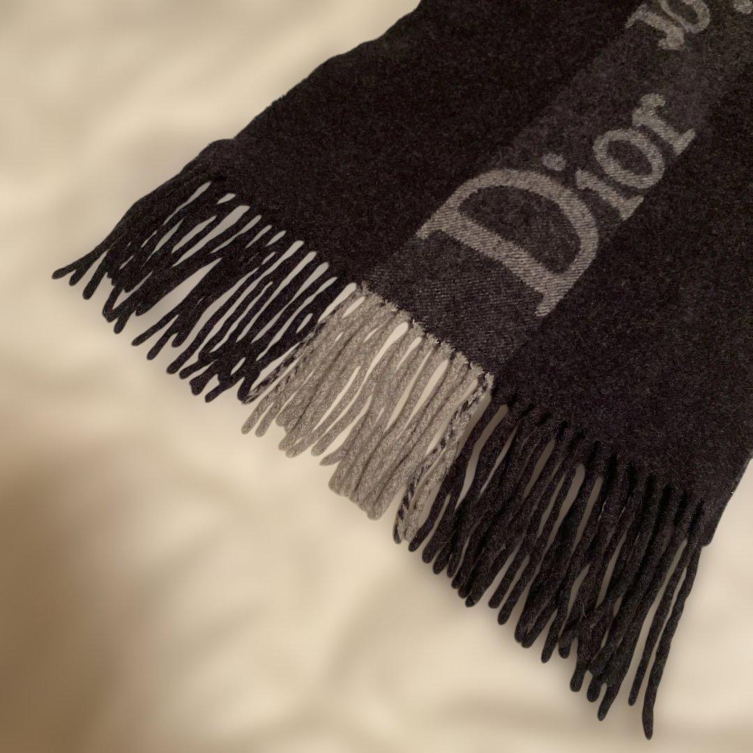 Christian Dior マフラー メンズ・カシミヤ・メリノウール
