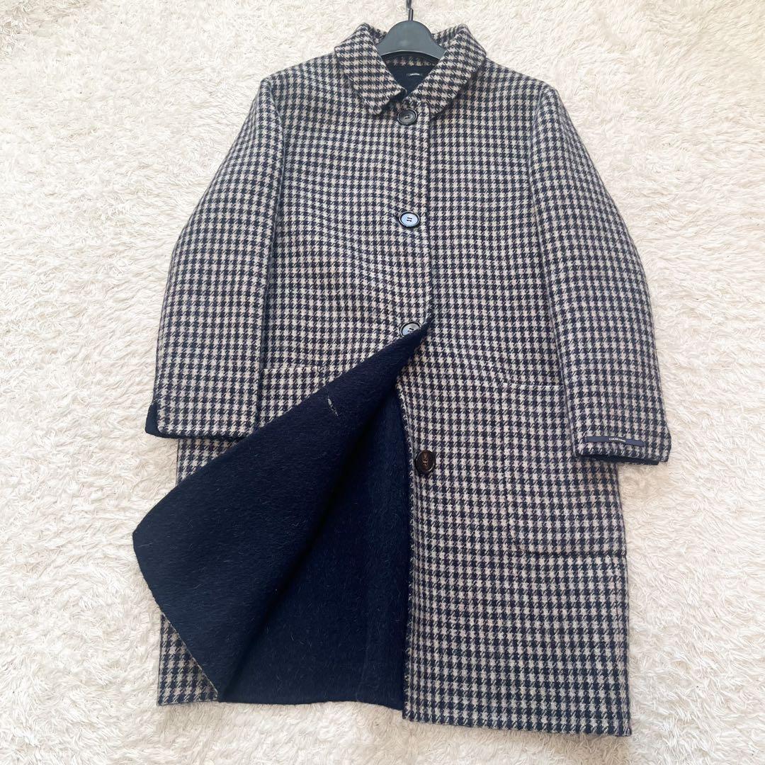 MAXMARA クチートアマーノ ダブルフェイスコート 千鳥格子 アルパカ 42