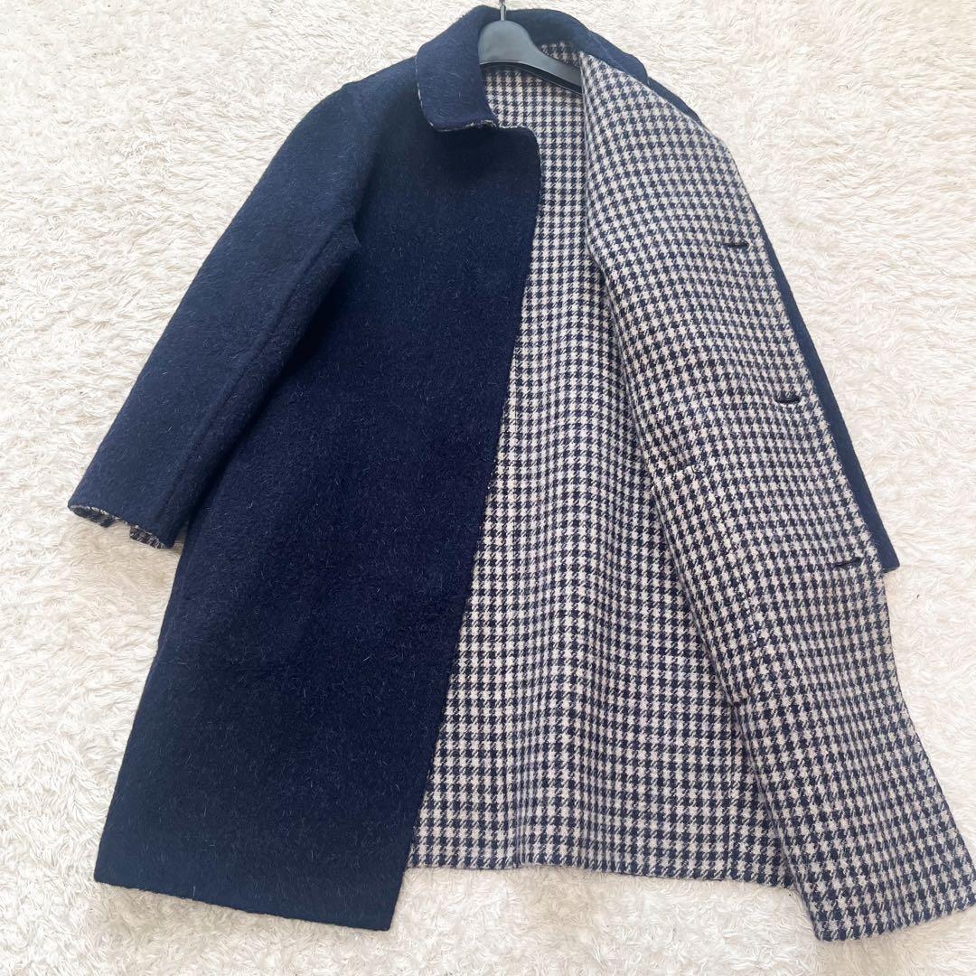 MAXMARA クチートアマーノ ダブルフェイスコート 千鳥格子 アルパカ 42