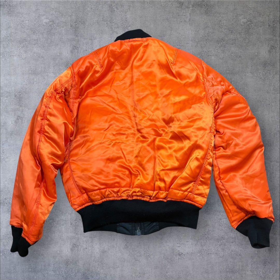 極美品 アビレックス MA1 リバーシブル 短丈 ブラック THERMOLITE