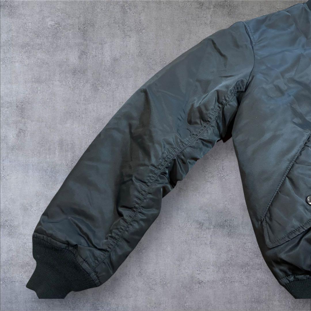 極美品 アビレックス MA1 リバーシブル 短丈 ブラック THERMOLITE