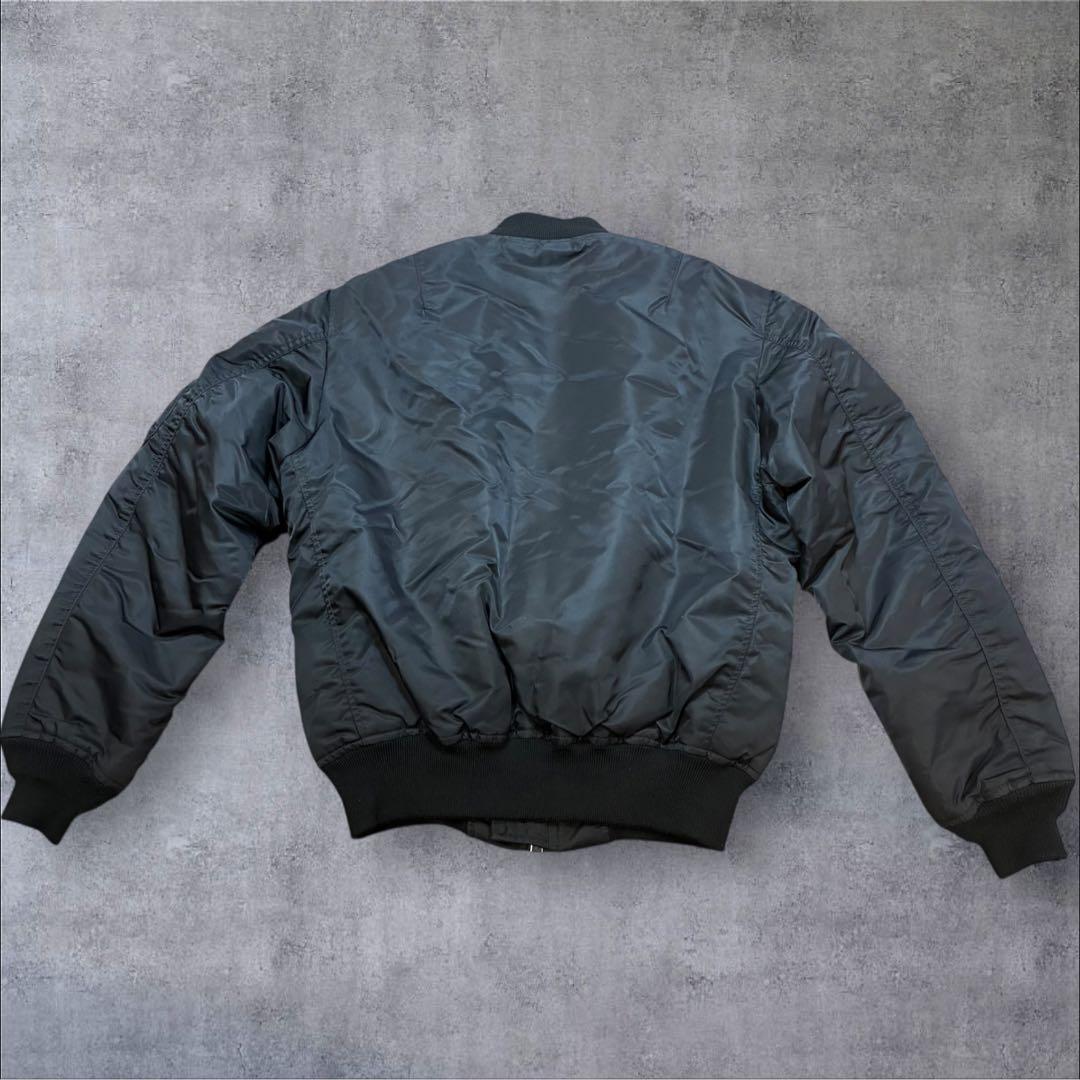 極美品 アビレックス MA1 リバーシブル 短丈 ブラック THERMOLITE