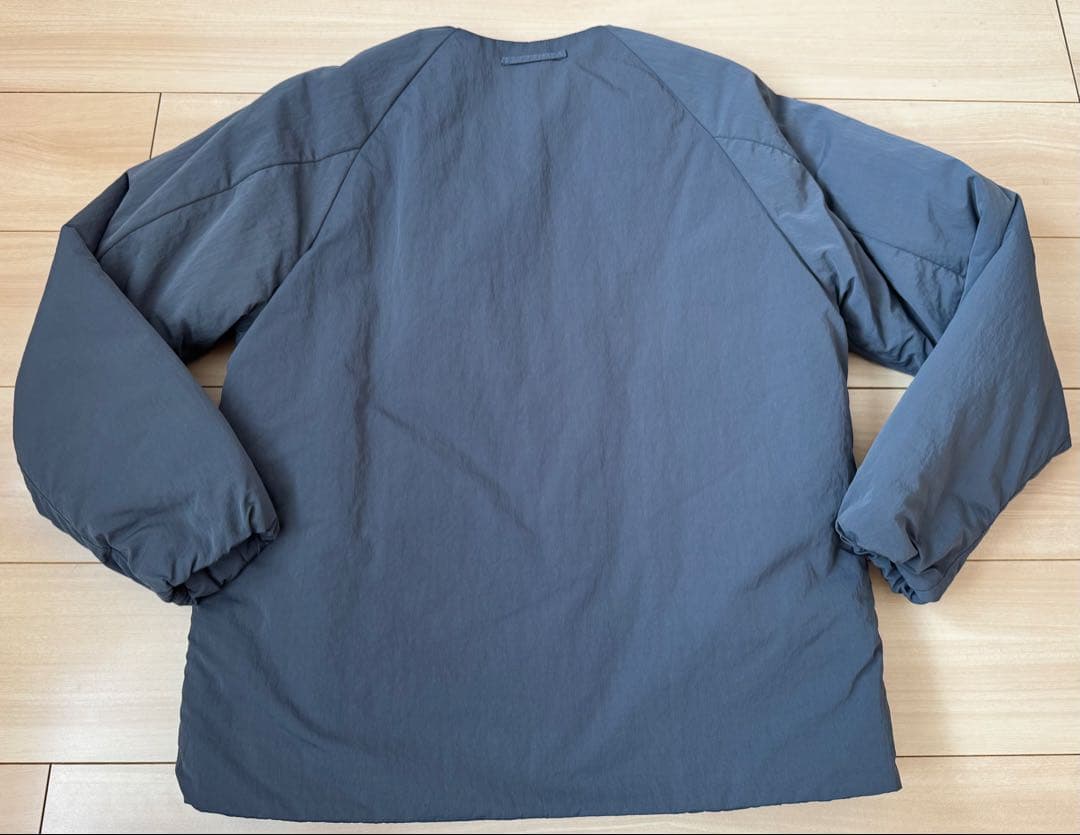 DELICIOUS 中綿ノーカラーグレージャケット M