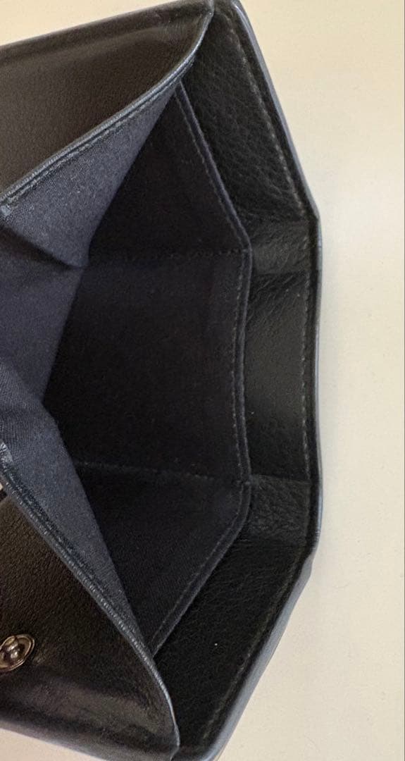 合法紙さん 専用 BALENCIAGA 3つ折り財布 ペーパーミニウォレット 黒