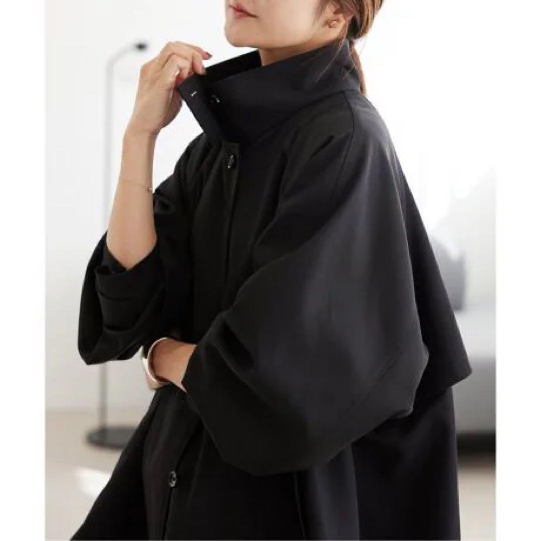 新品 テントラインショートコート スローブ イエナSLOBE IENAブラック