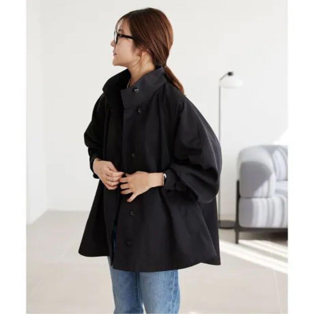 新品 テントラインショートコート スローブ イエナSLOBE IENAブラック