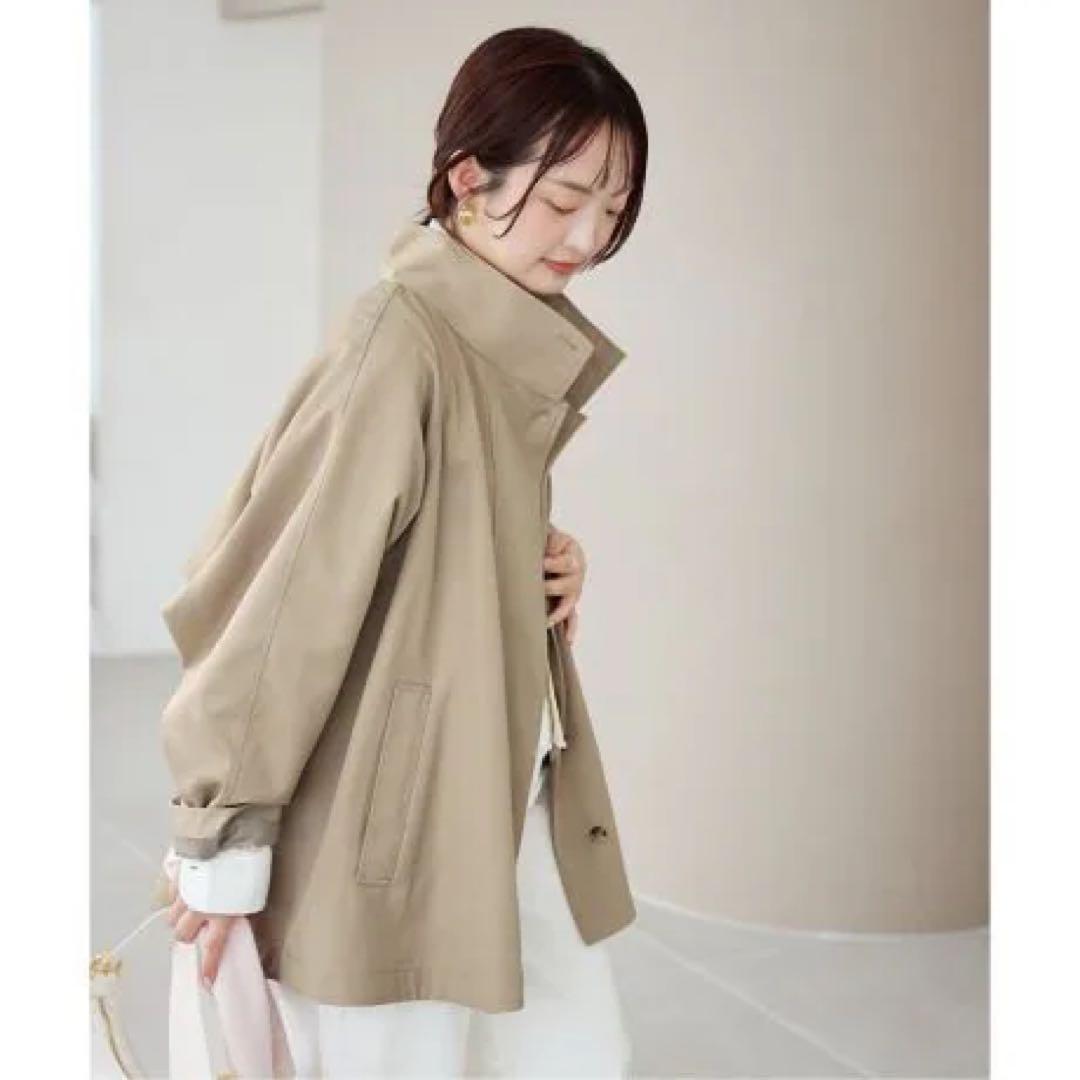 新品 テントラインショートコート スローブ イエナSLOBE IENAブラック