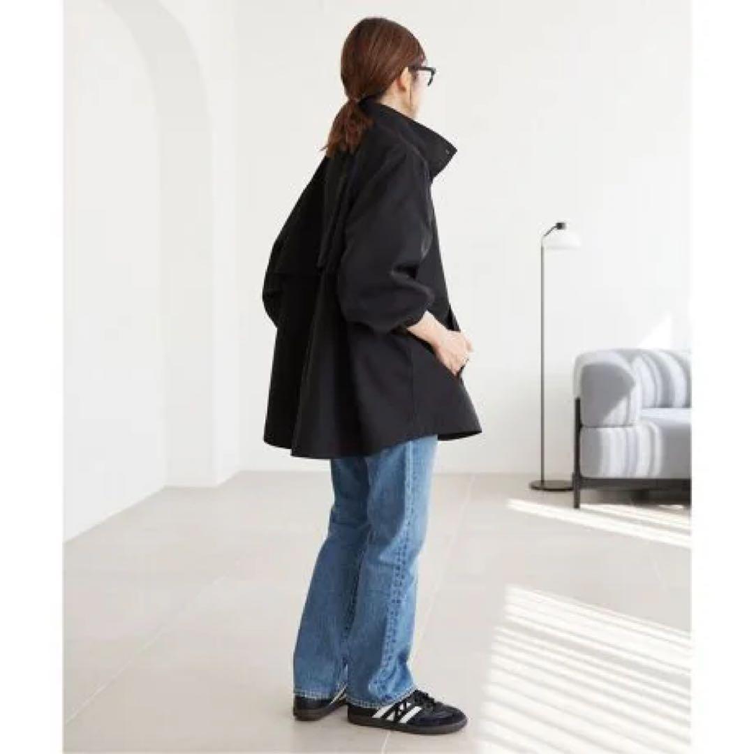 新品 テントラインショートコート スローブ イエナSLOBE IENAブラック