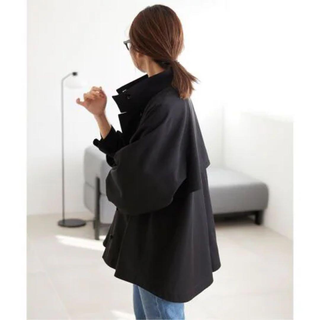 新品 テントラインショートコート スローブ イエナSLOBE IENAブラック