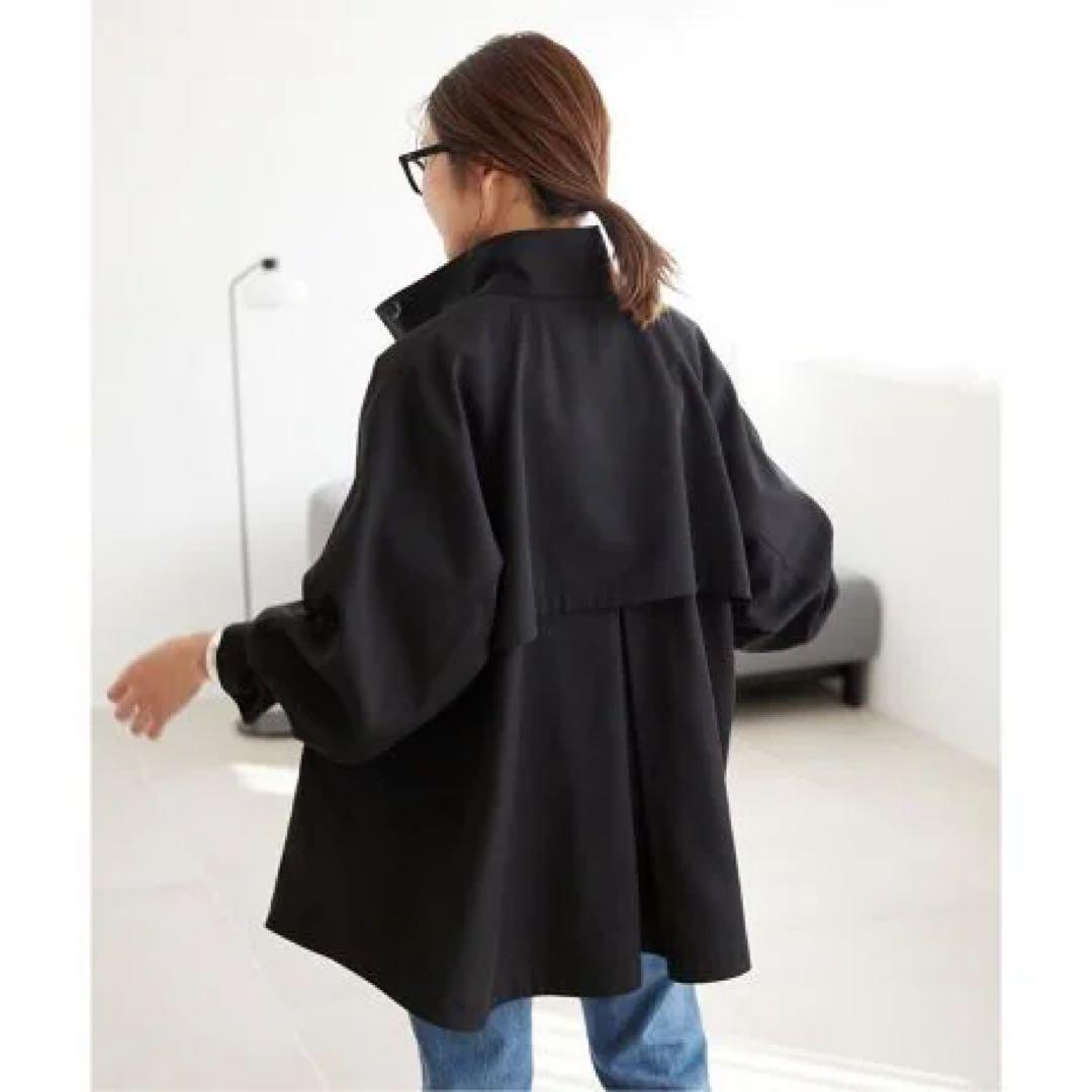 新品 テントラインショートコート スローブ イエナSLOBE IENAブラック
