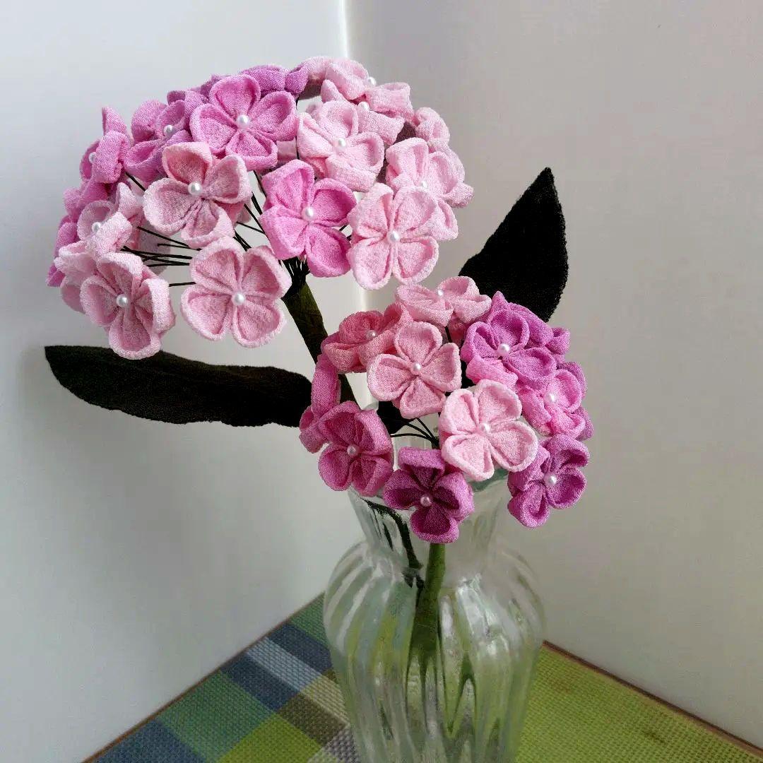 みこ　紫陽花　桜　梅　つまみ細工