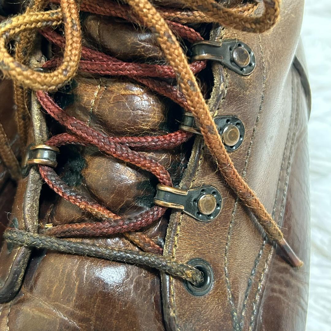 レア　レッドウィング モックトゥ ワーク ブラウン 8.5D 26.5cm