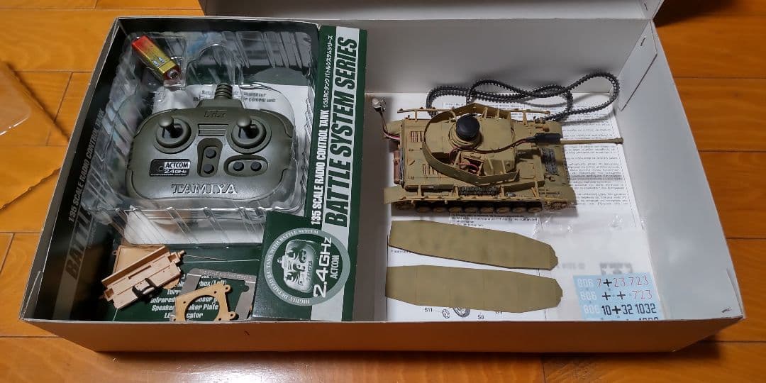 TAMIYA 1/35 RC ドイツ４号戦車 赤外線バトル リアルサウンド 完成