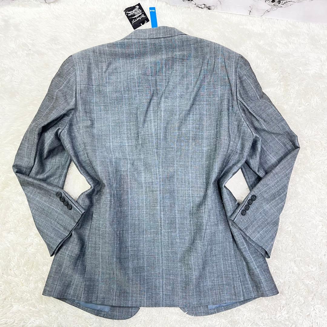 【新品】Burberry’s 麻 背抜き チェック セットアップ スーツ