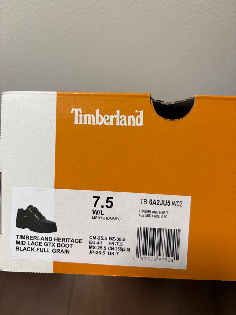 【新品】Timberland GTX Mock Toe Mid 7.5 ブラック