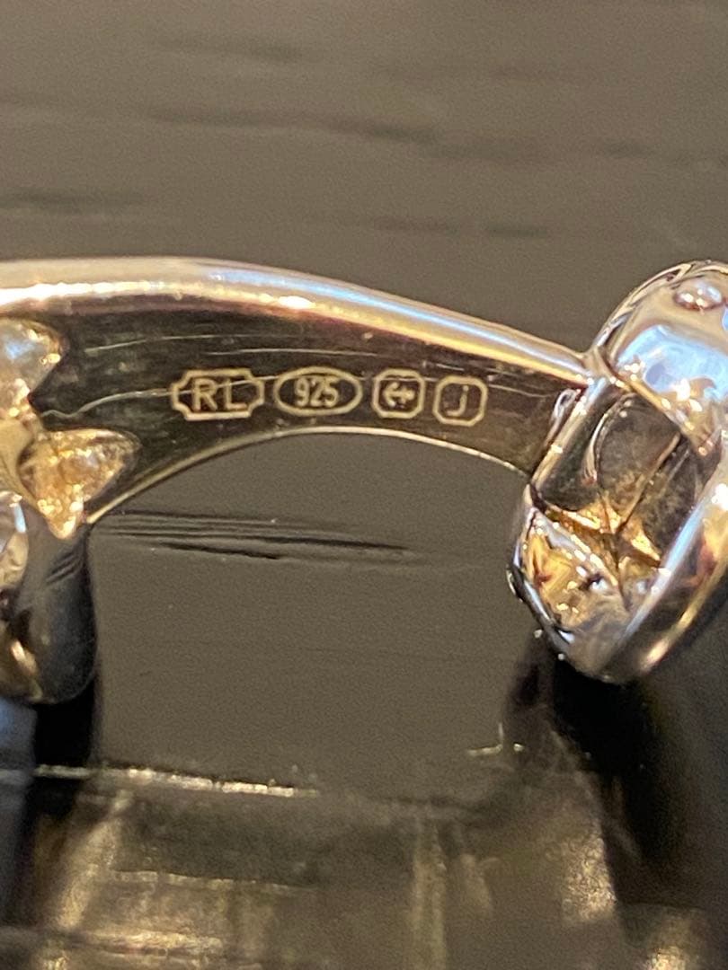 ラルフローレン パープルレーベル ボタン型 カフリンクス