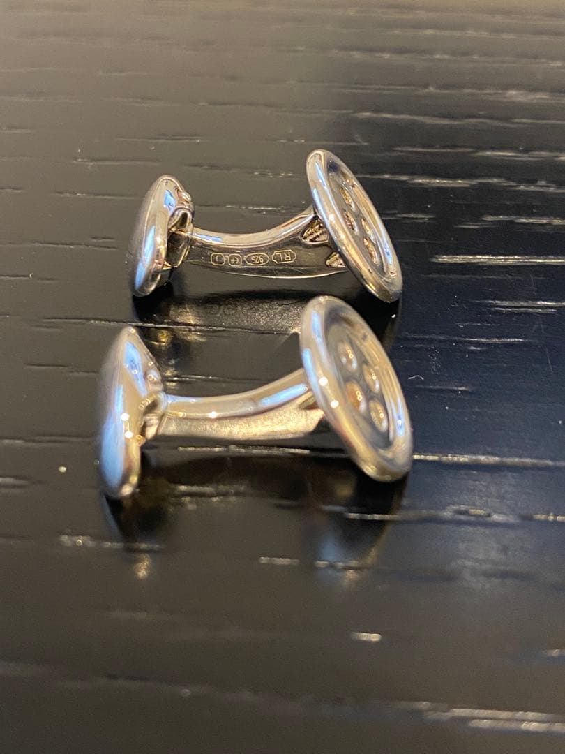 ラルフローレン パープルレーベル ボタン型 カフリンクス