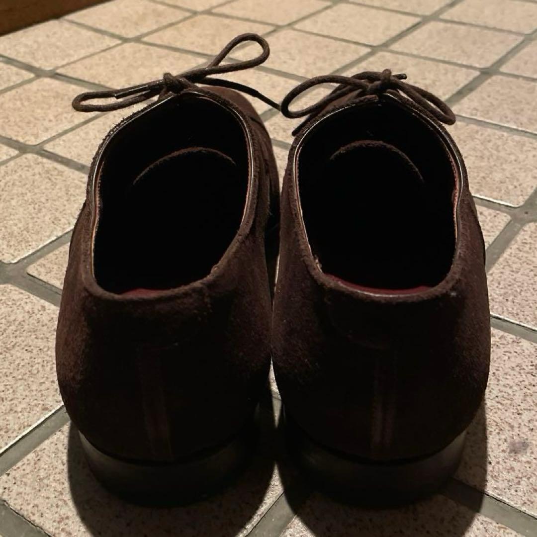 【Crockett&Jones】パンチキャップスウェードシューズ