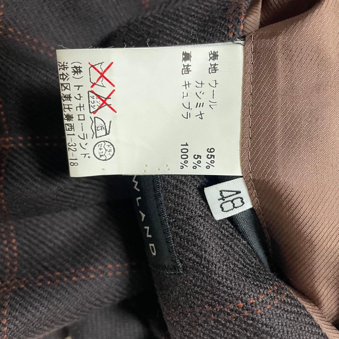 美品 トゥモローランド テーラードジャケット SUPER100 ウールカシミヤ