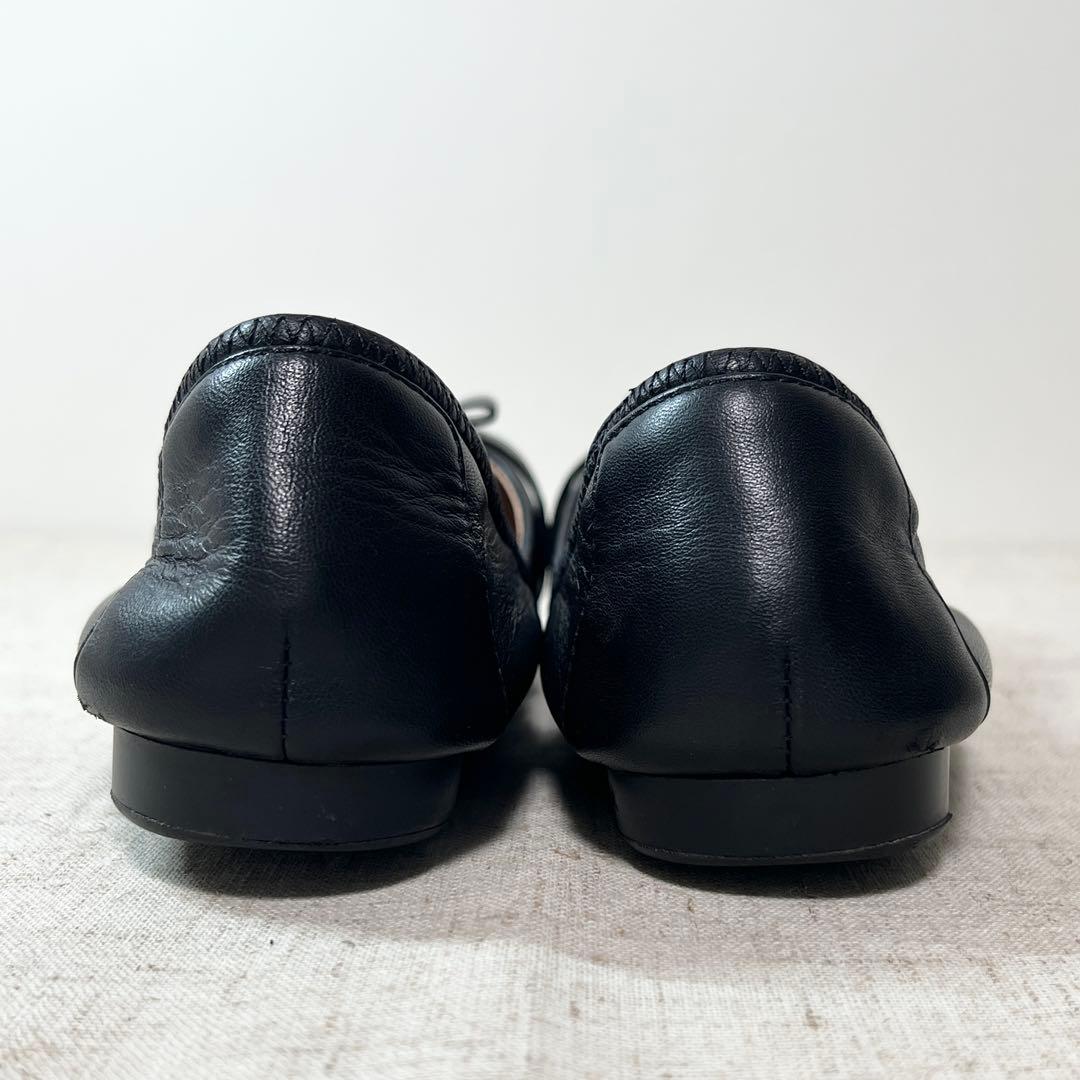 極美品★COLE HAAN コールハーン バレエ フラットシューズ CHロゴ