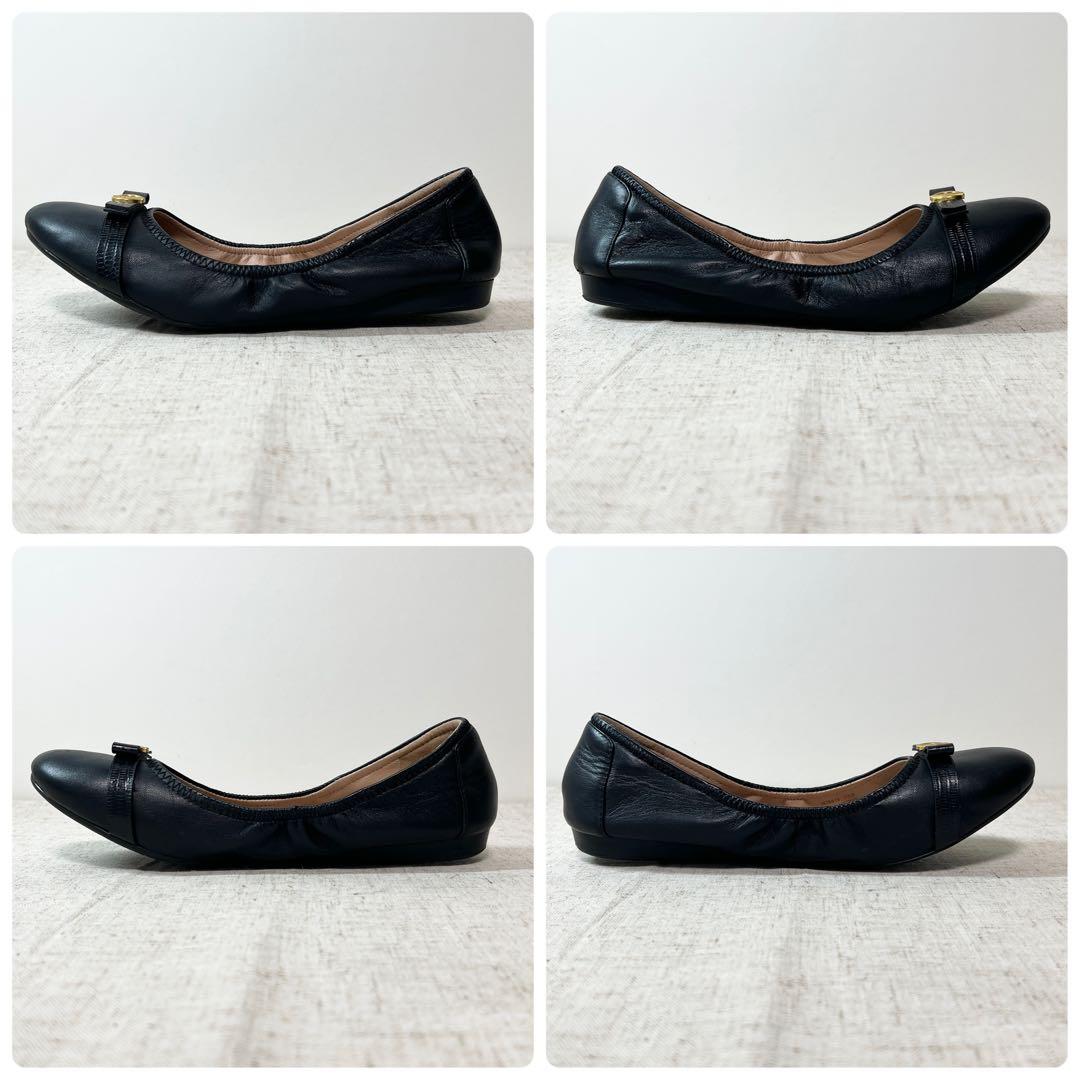 極美品★COLE HAAN コールハーン バレエ フラットシューズ CHロゴ