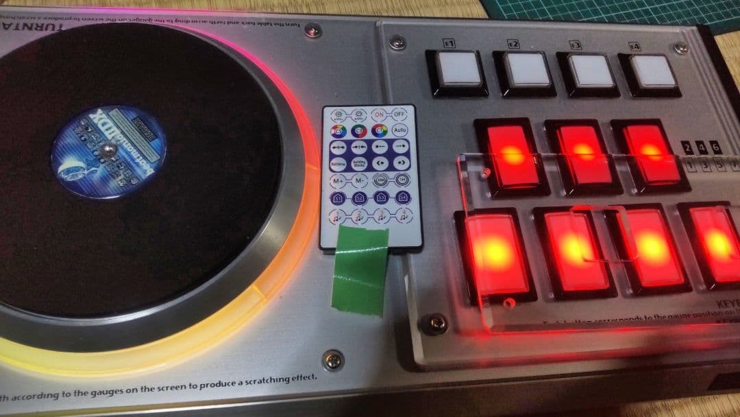 ビートマニア プレミアムコントローラー カスタム フルカラーLED 新品EMP