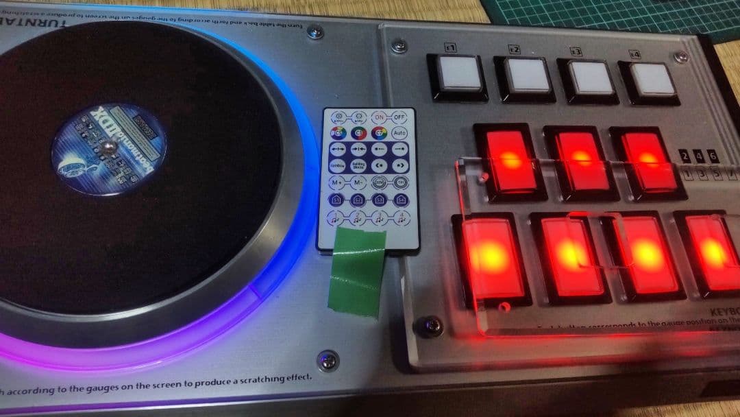 ビートマニア プレミアムコントローラー カスタム フルカラーLED 新品EMP